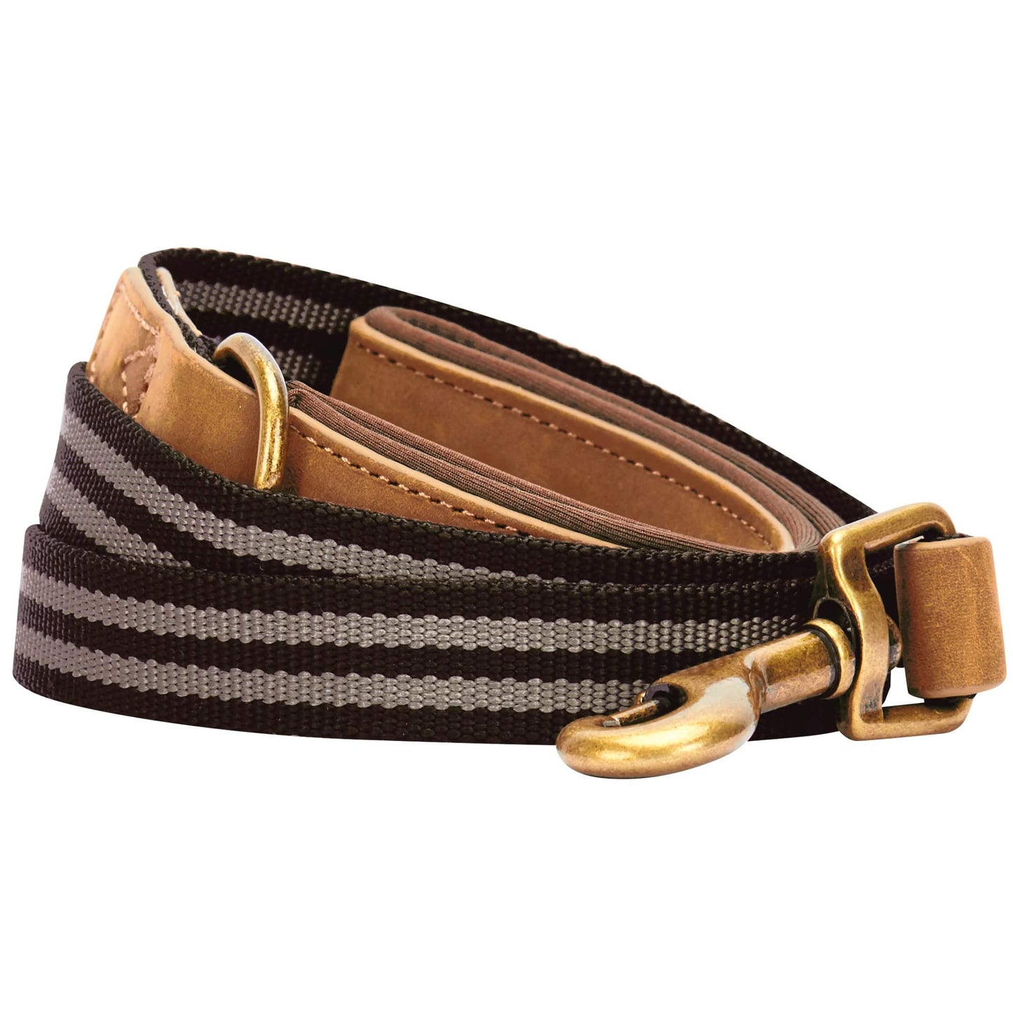 Full Grain Leather & Polyester Dog Leash