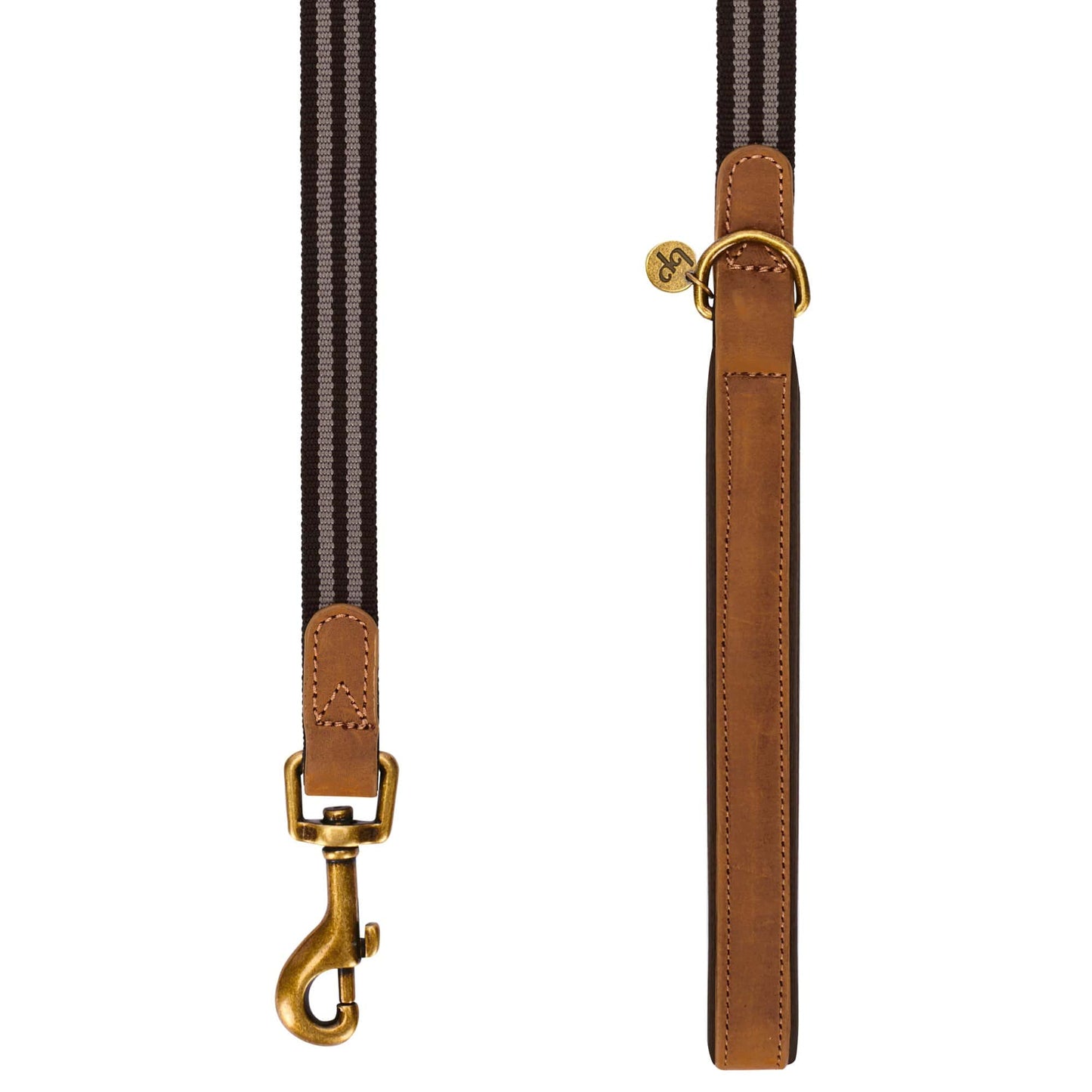 Full Grain Leather & Polyester Dog Leash